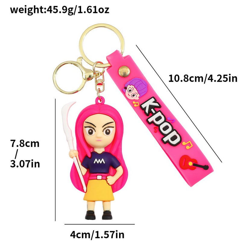 KPOP Demon Hunters Silicone Keychain