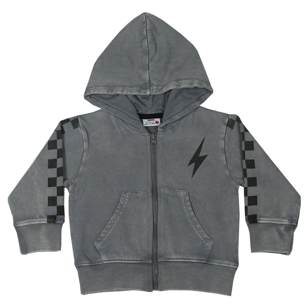 Check Enzyme Zip Hoodie - Meems