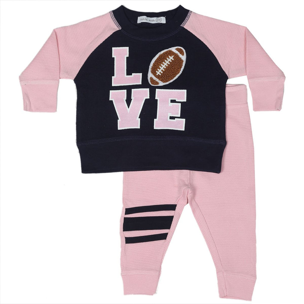 Football Fan Pink Thermal Set - Meems