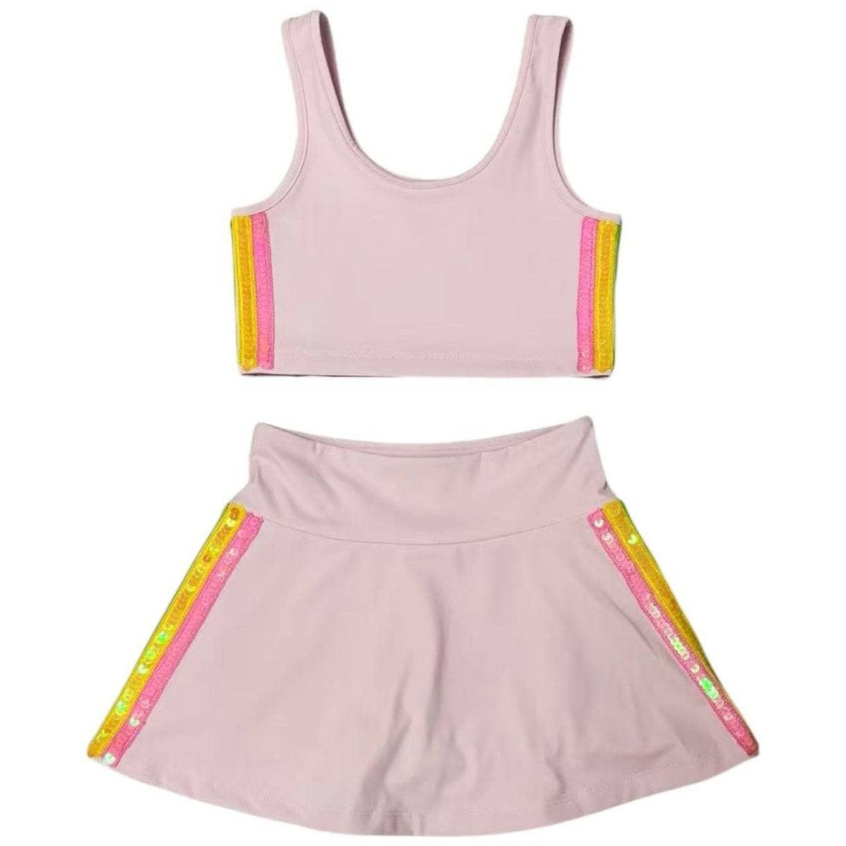 Rainbow Sherbet Sequin Tennis Set - Meems