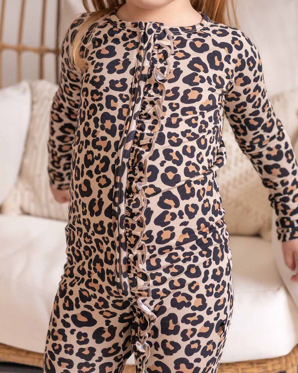 Kiara Ruffled "Leopard" Convertible Romper