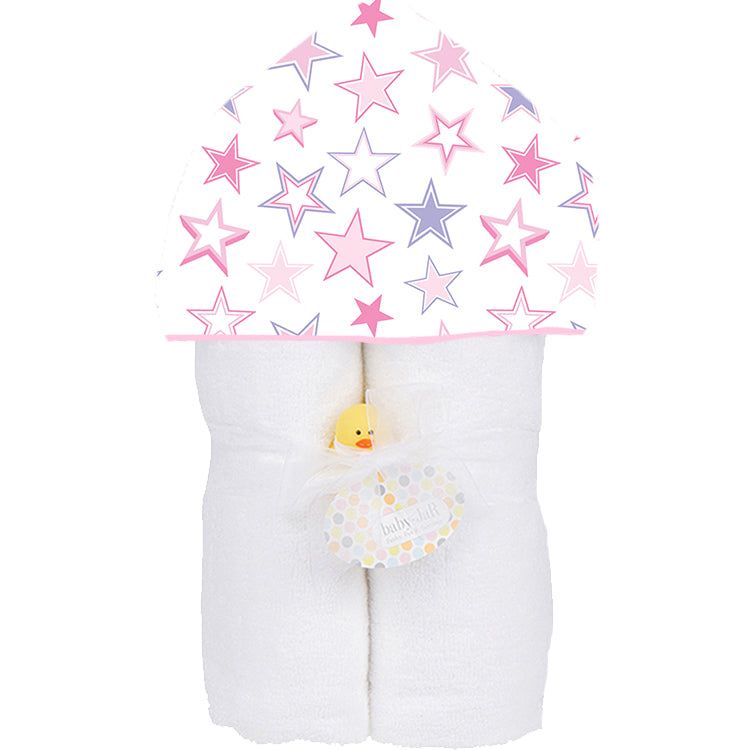 Starry Sky Pink Deluxe Hooded Towel - Meems