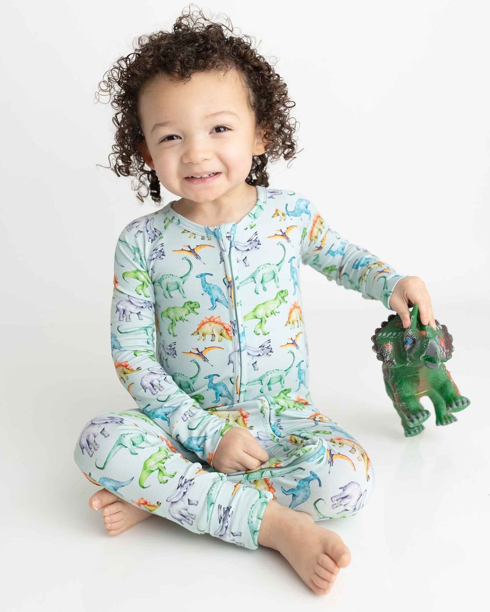 Landon Dinosaurs Poppy Convertible Romper - Meems