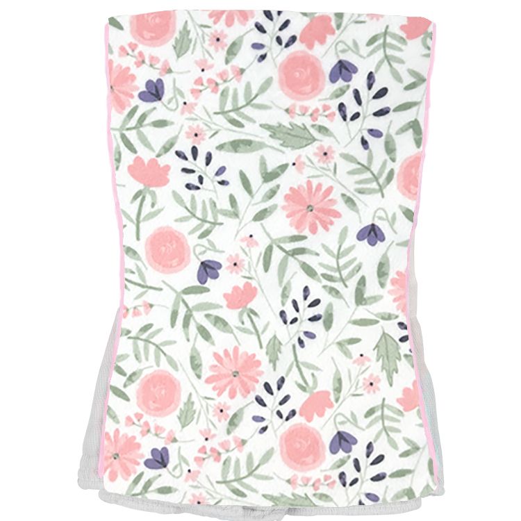 Watercolor Floral Burp Cloth - Meems