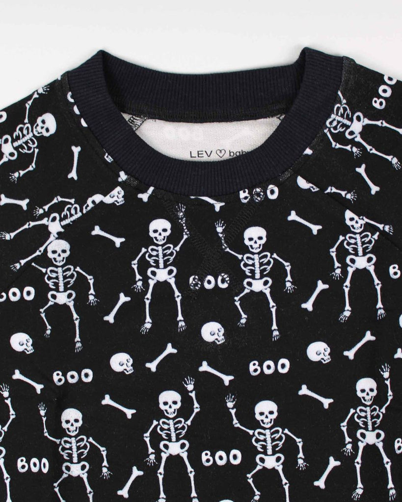 Damien Halloween Skulls Sweatshirt - Meems