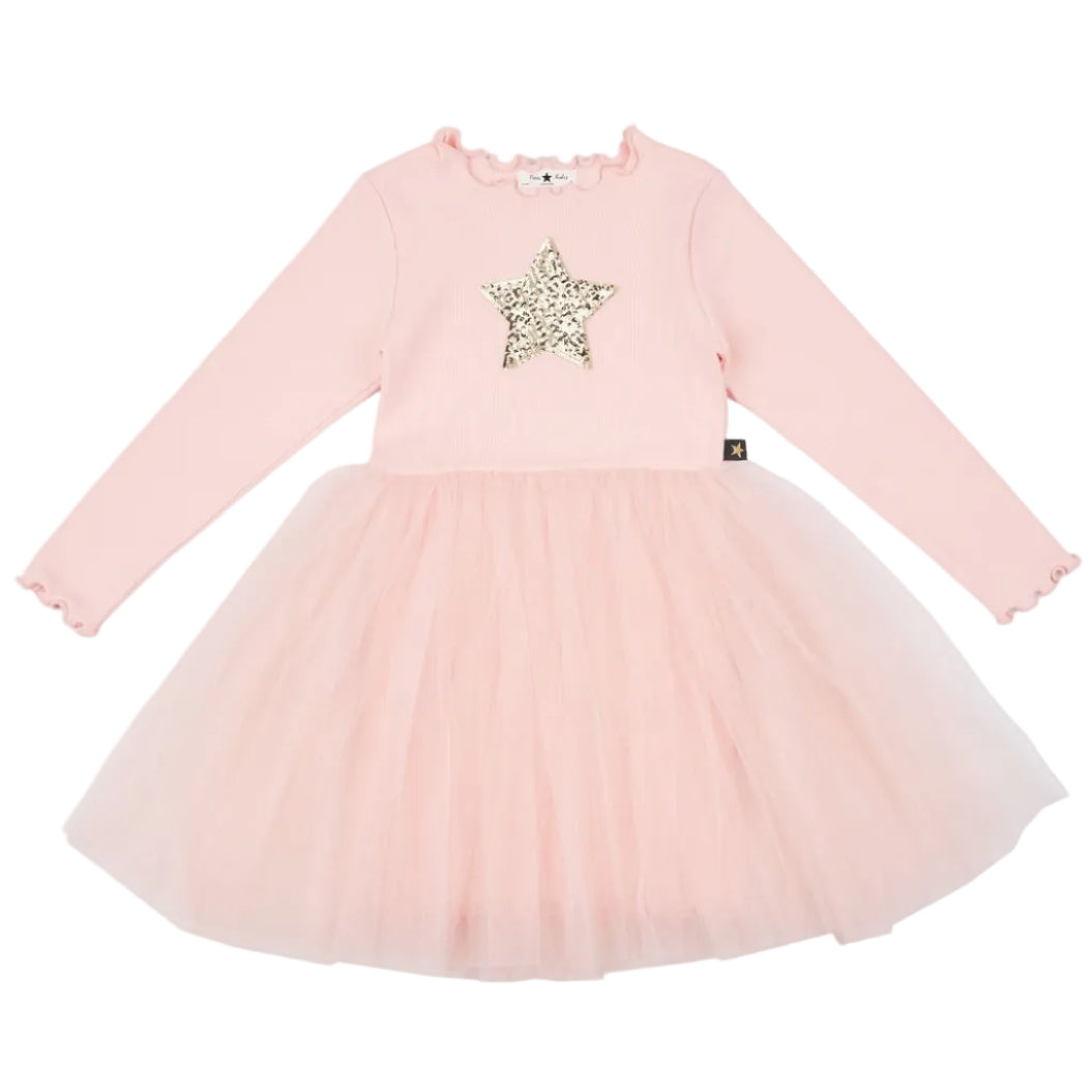 Hailey Long Sleeve Star Tutu Dress