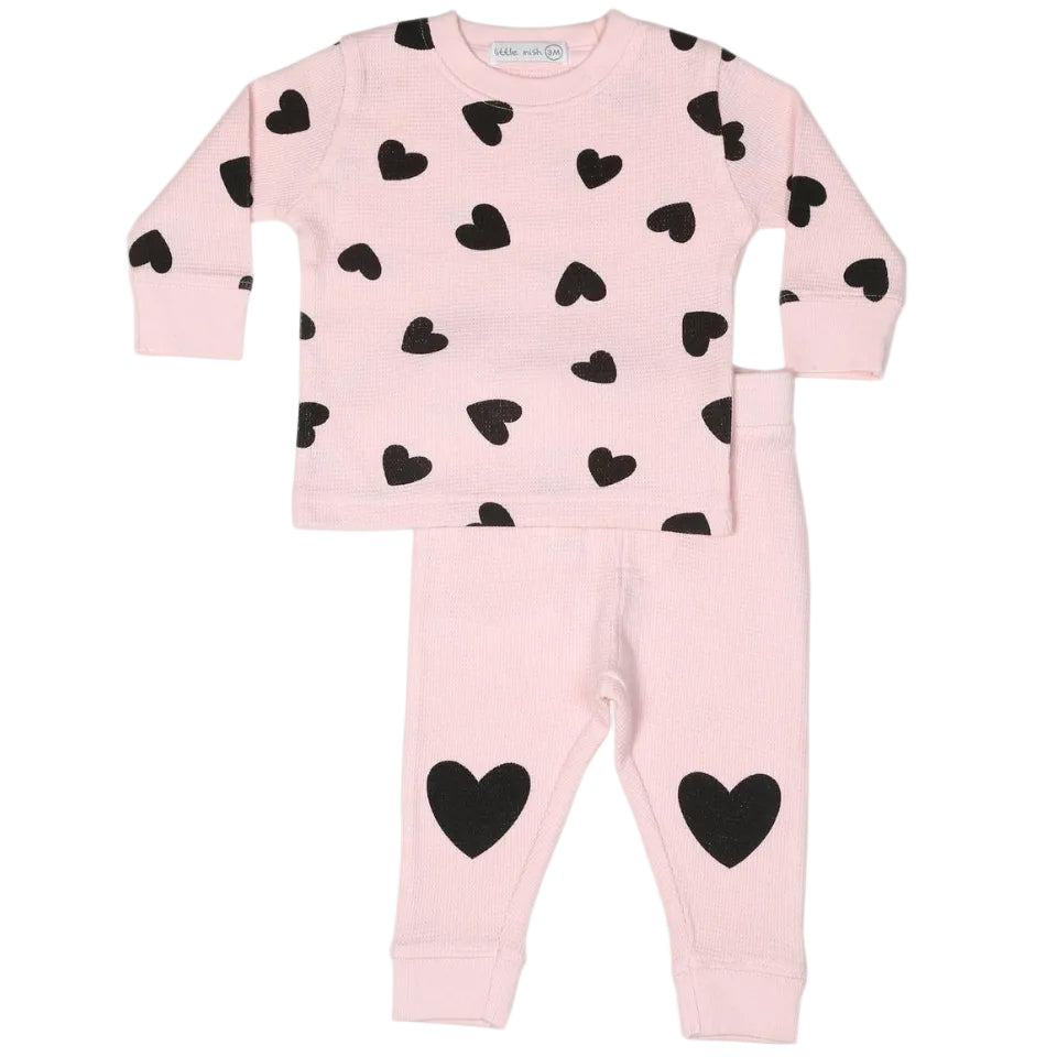 Chenille Hearts Thermal Set