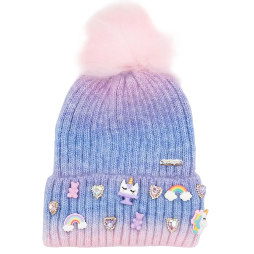 Ombre Charm Beanie