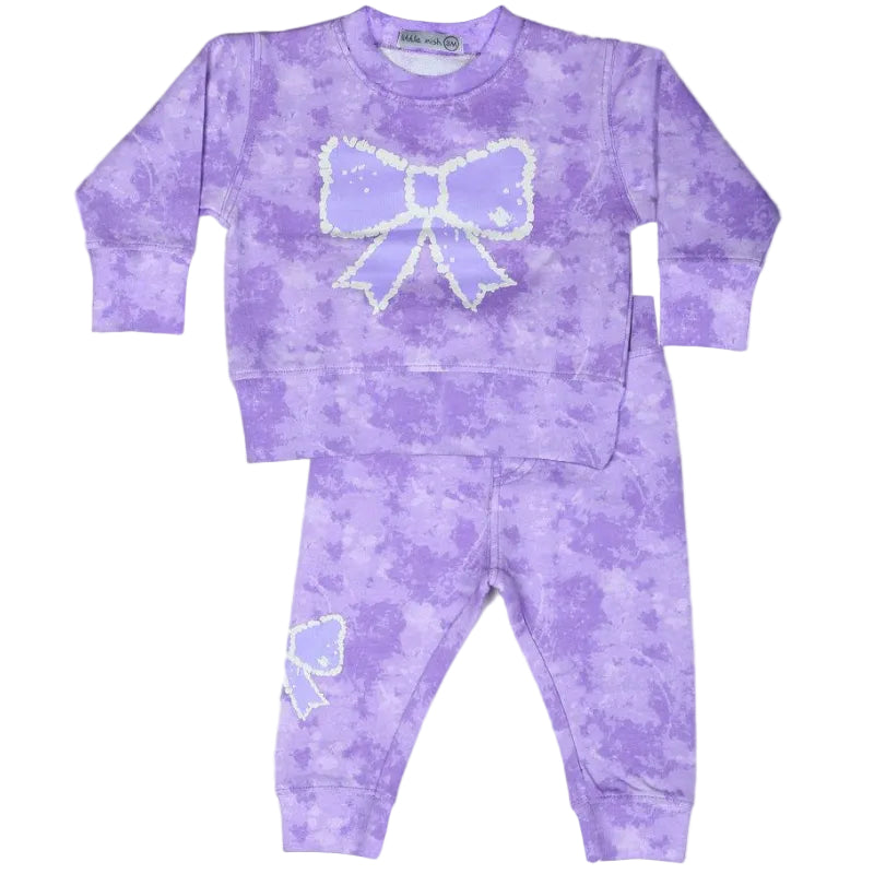 Tie Dye Bow Set