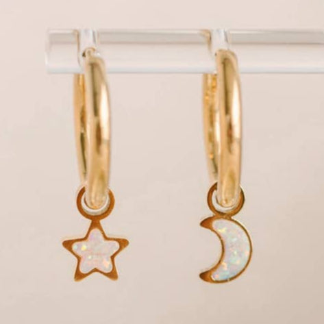 Moon/Star Opal Charms - Meems