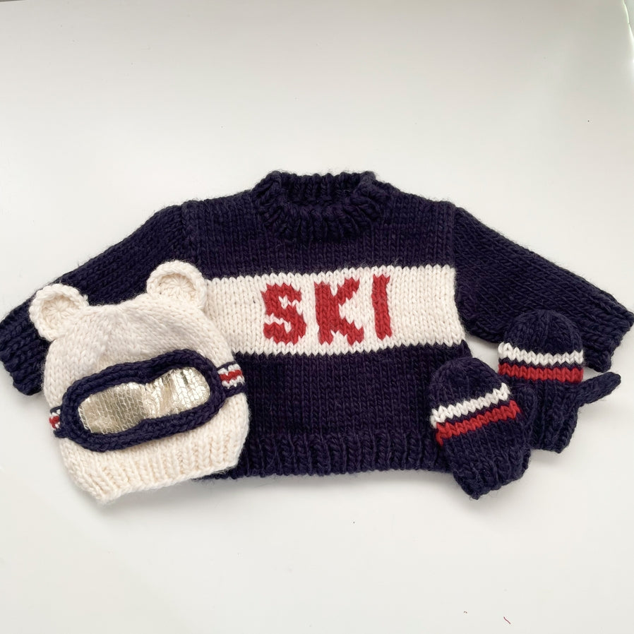 Navy Ski Sweater