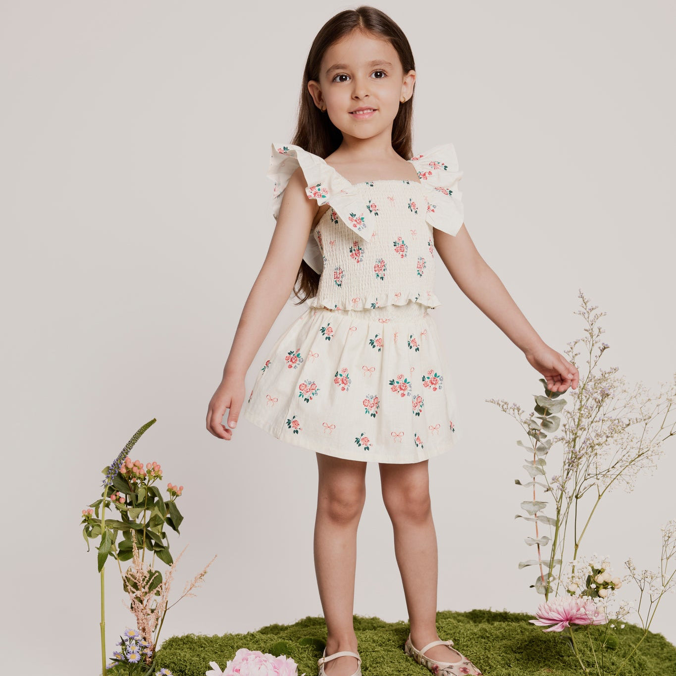 Bows and Bouquets Skort Set