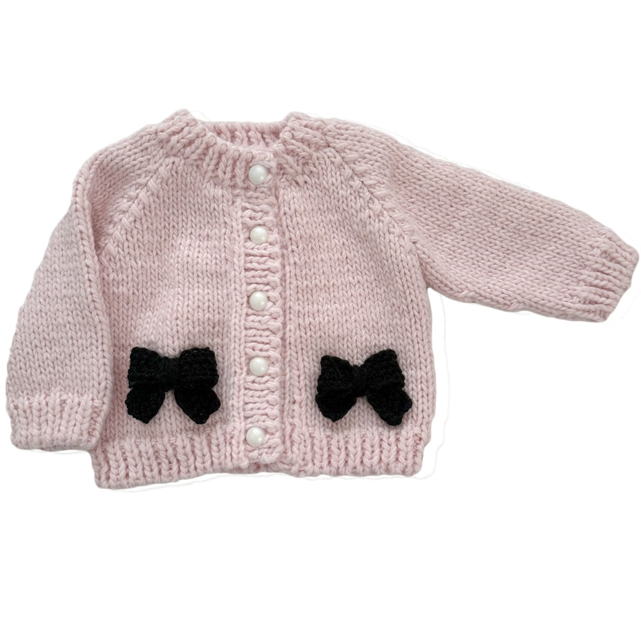 Pink Bow Cardigan - Meems