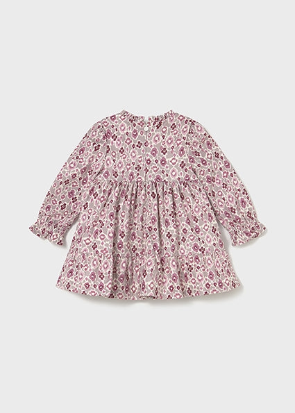 Velvet Print Dress
