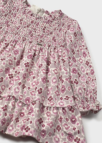 Velvet Print Dress