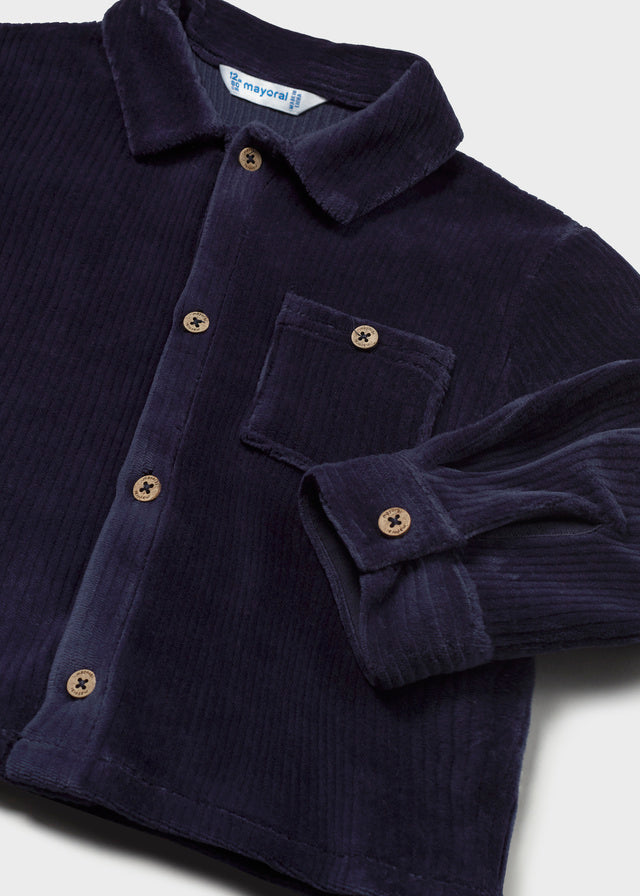 Velour Knit Overshirt