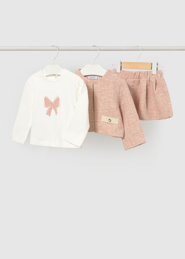Tweed 3pc Skirt Set