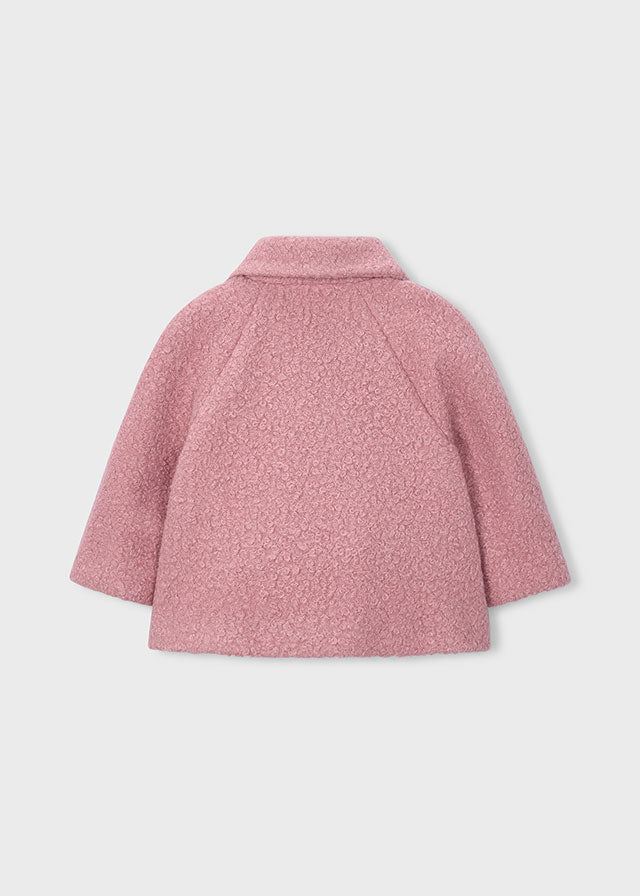 Double Breasted Teddy Coat with Purse