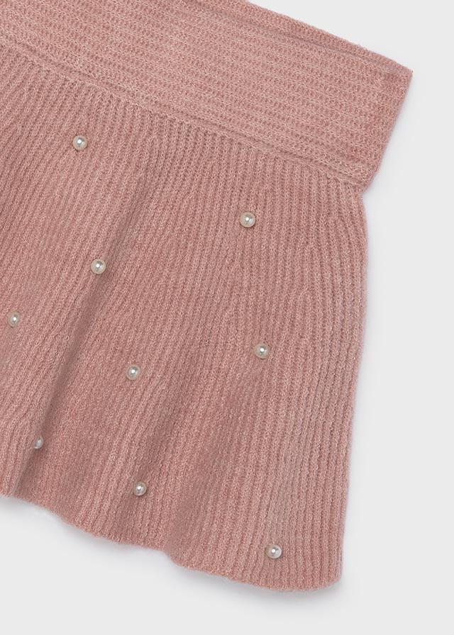 Scattered Pearl Knit Skirt