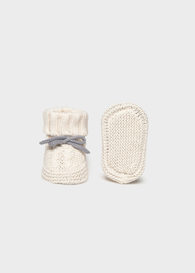 Blue Knit Booties
