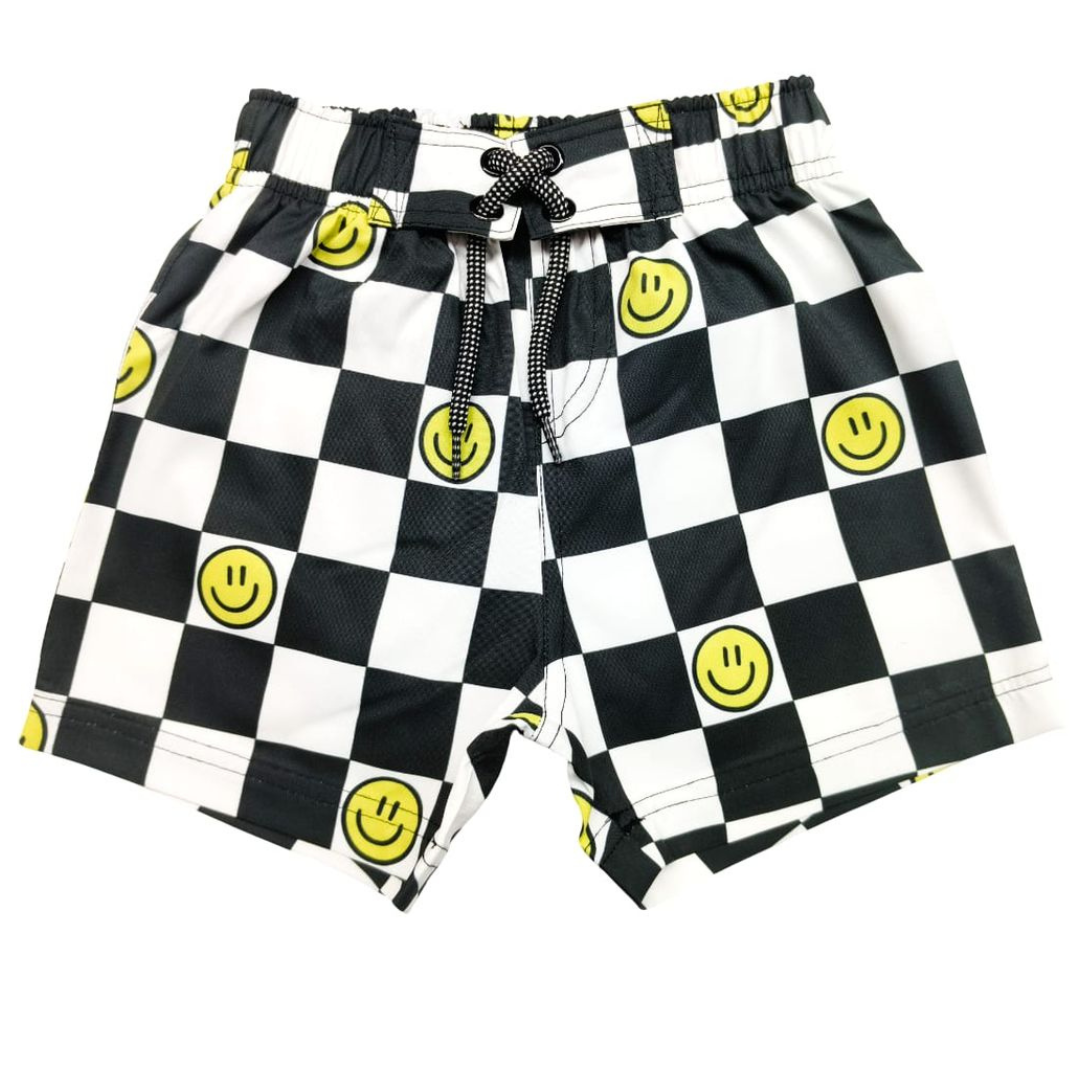 Check Smile Board Shorts