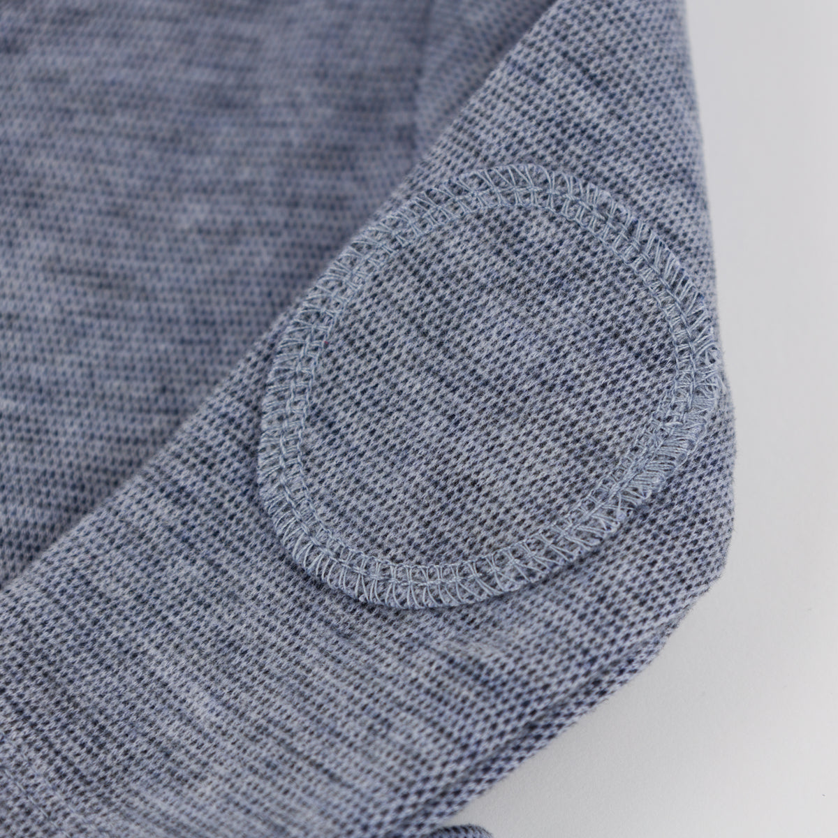 Denim Honeycomb Henley 2pc Set