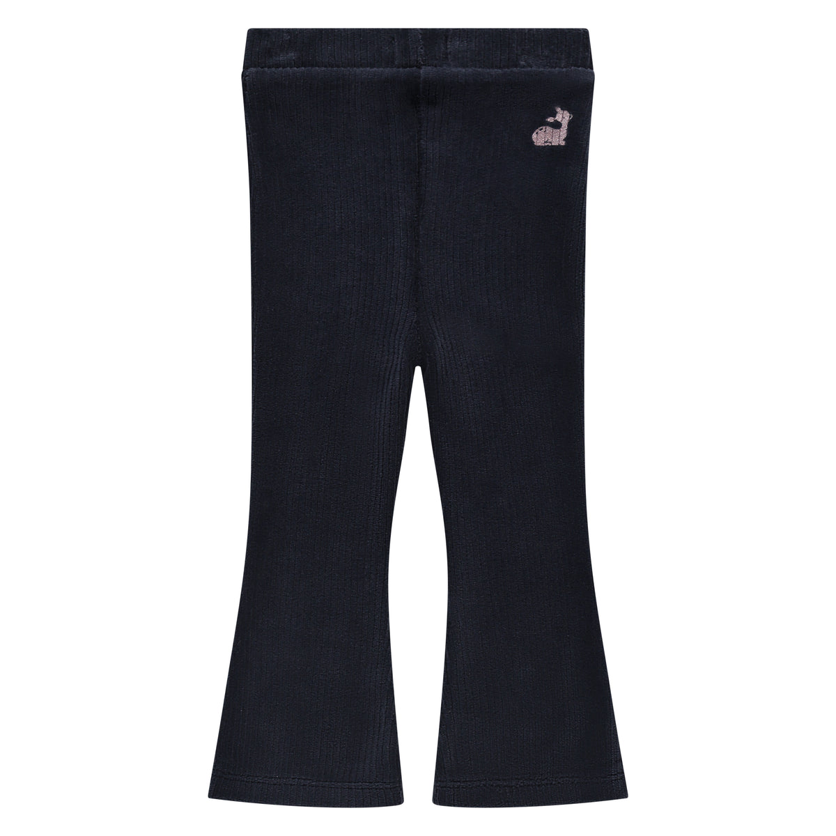 Indigo Flared Rib Pants
