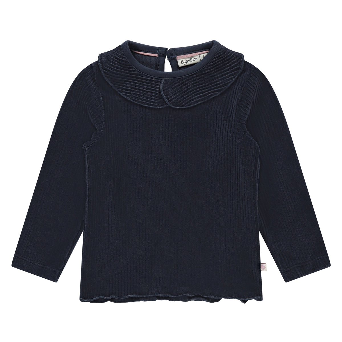 Indigo Flared Rib Pants