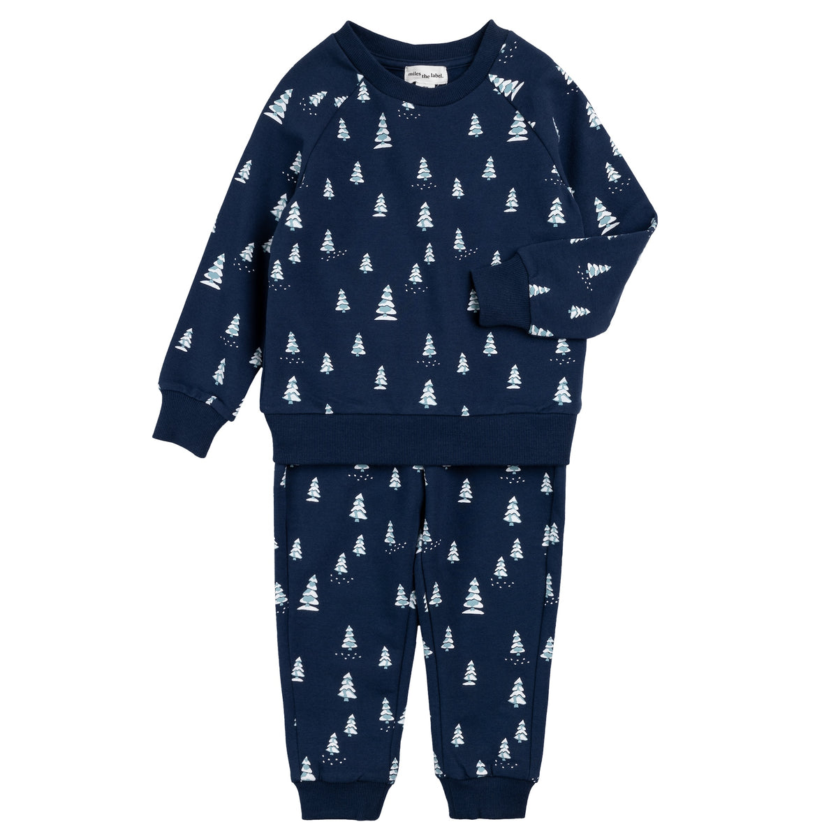 Snowy Pine Print Jogger Set