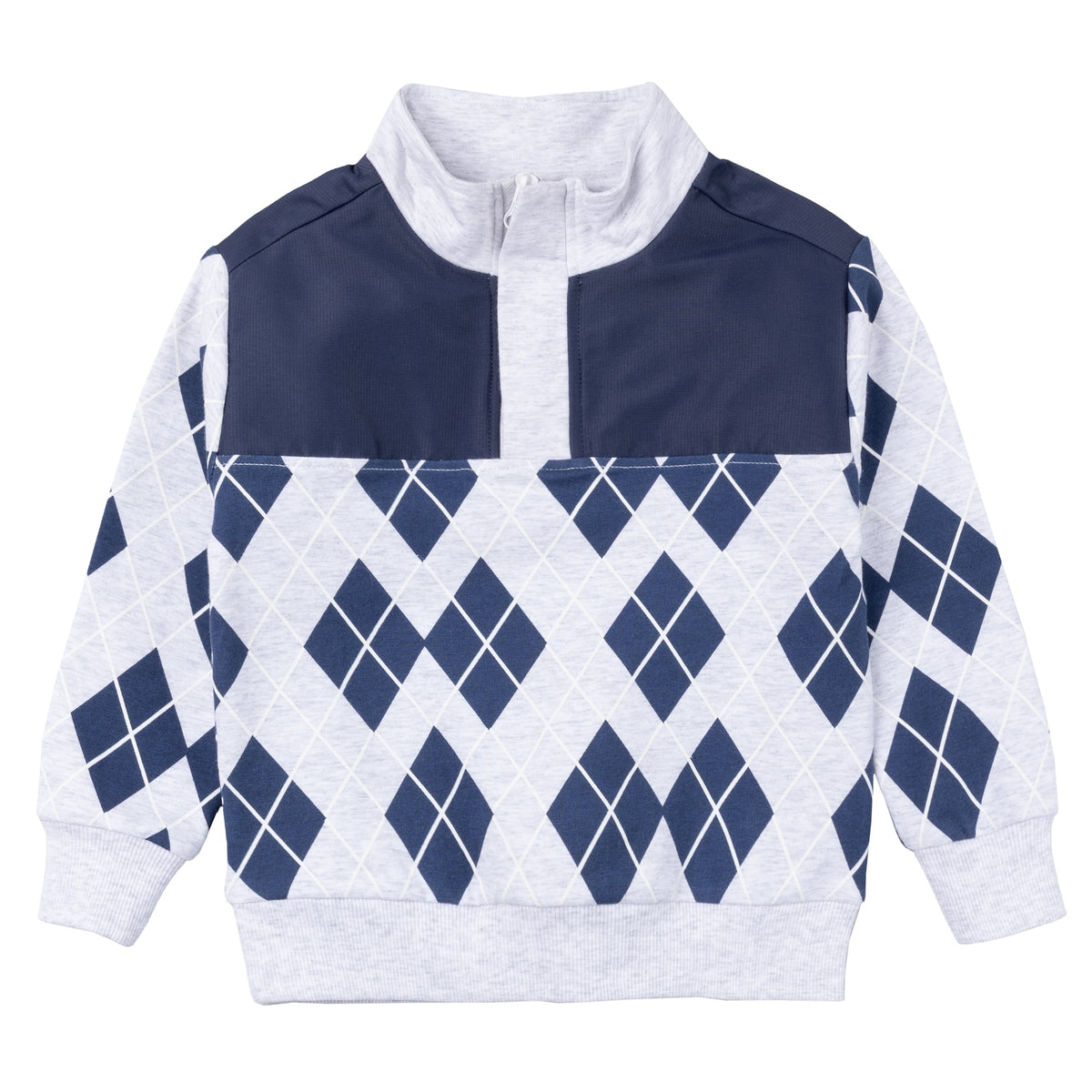Argyle Quarter-Zip Sweatshirt