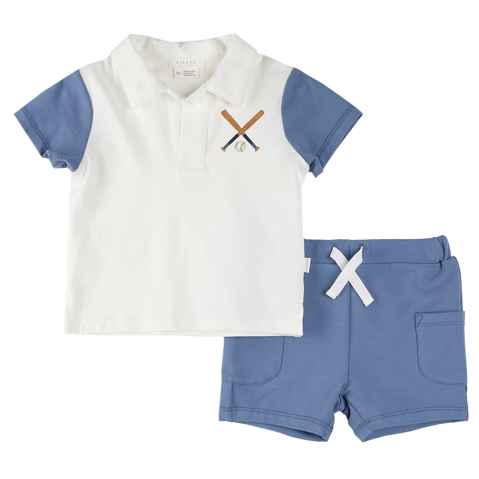 Baseball Polo Shirt Set