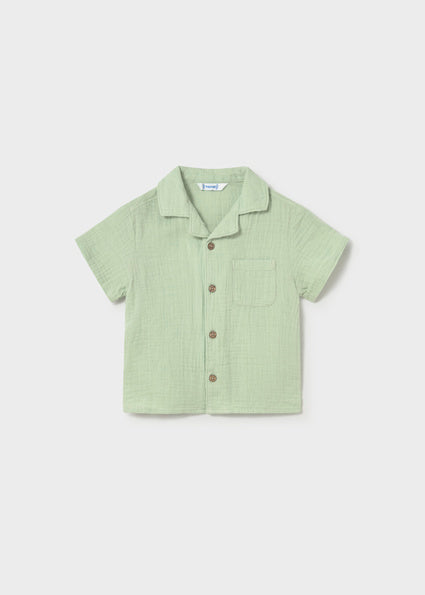 Gauze Button Down Short Set - Meems