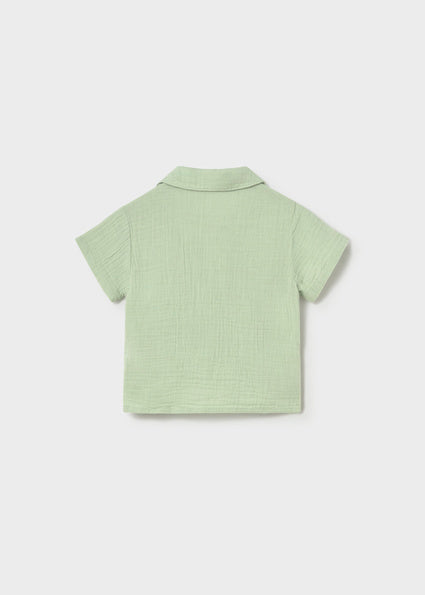 Gauze Button Down Short Set - Meems