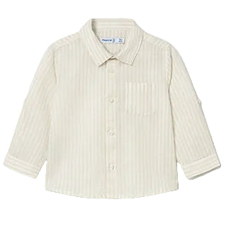 Beige Stripe Button Down - Meems