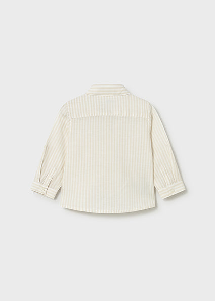 Beige Stripe Button Down - Meems