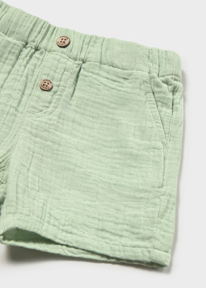 Gauze Button Down Short Set - Meems