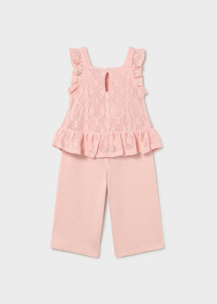 Pink Crochet Knit Set - Meems