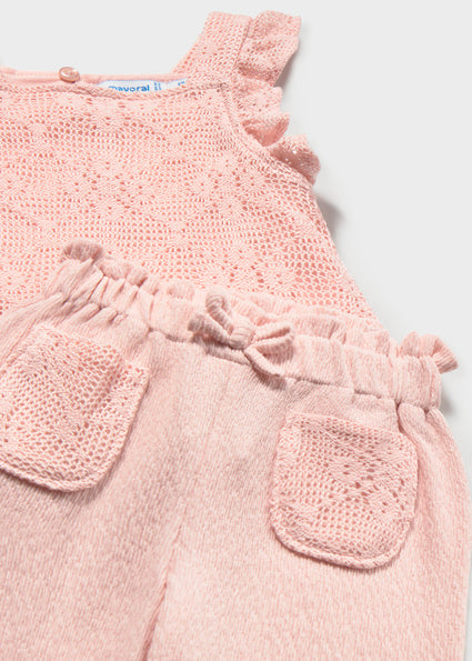 Pink Crochet Knit Set - Meems