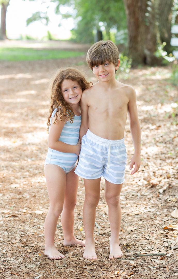 Stripe One Piece Bather