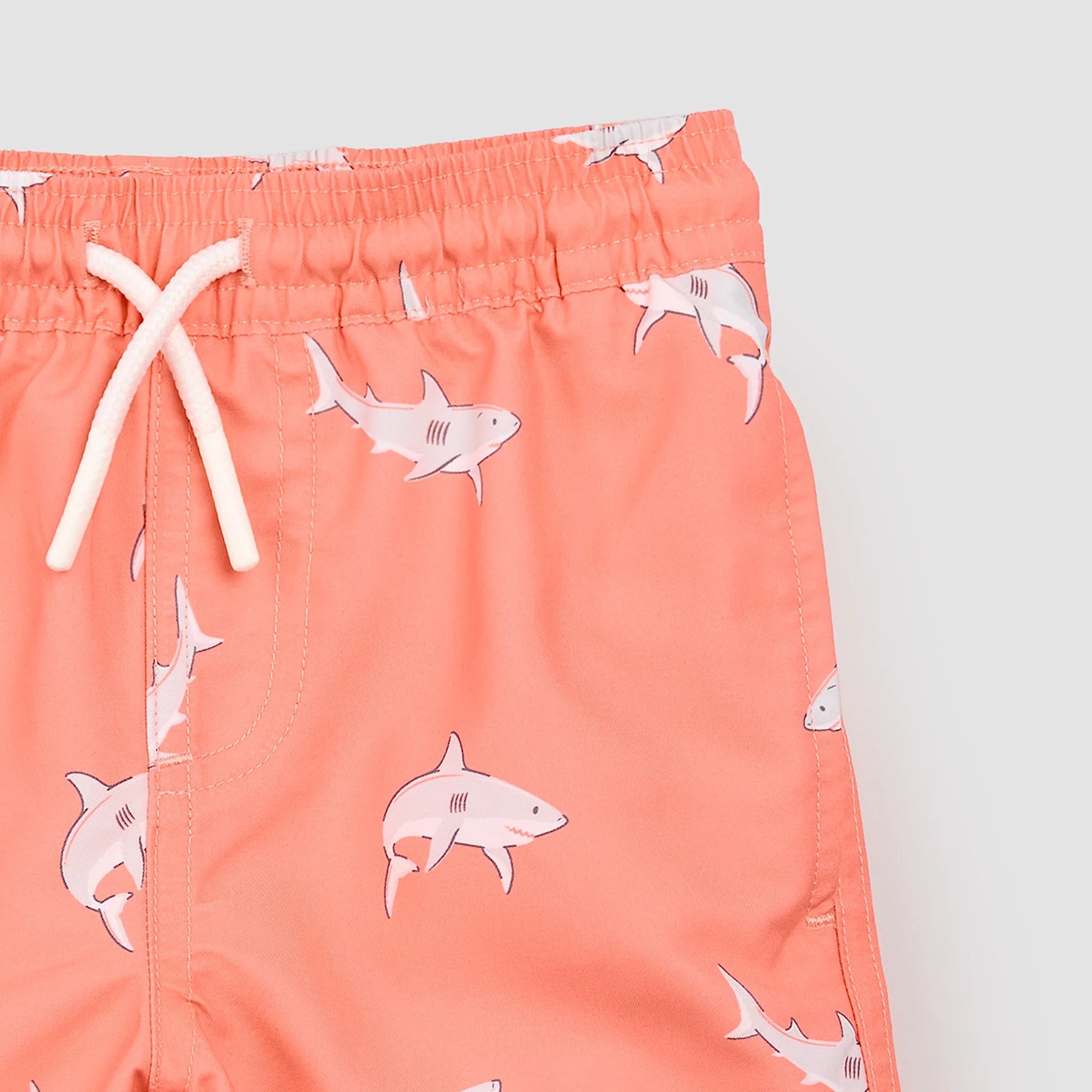 Shark Print Swim Trunk