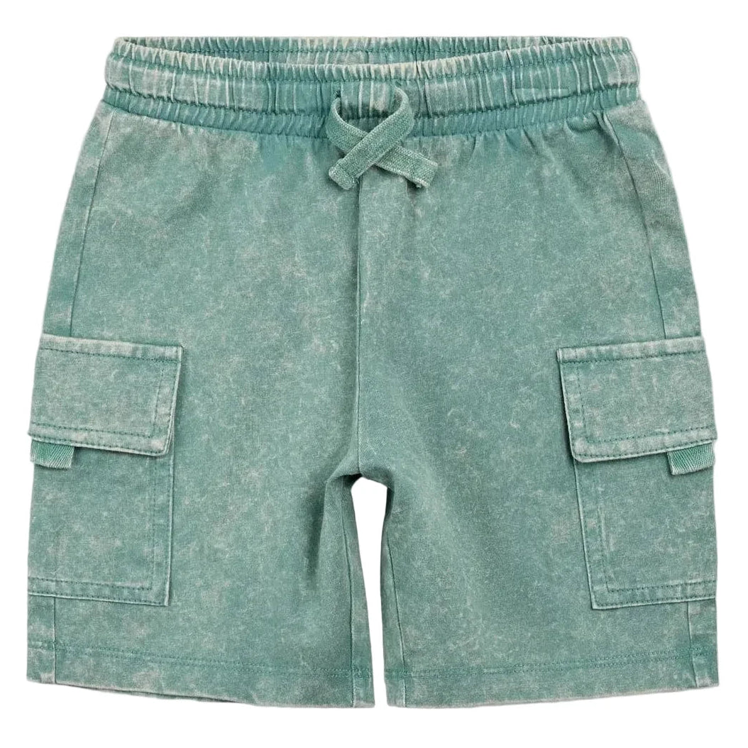 Green Acid Wash NYC Short Set