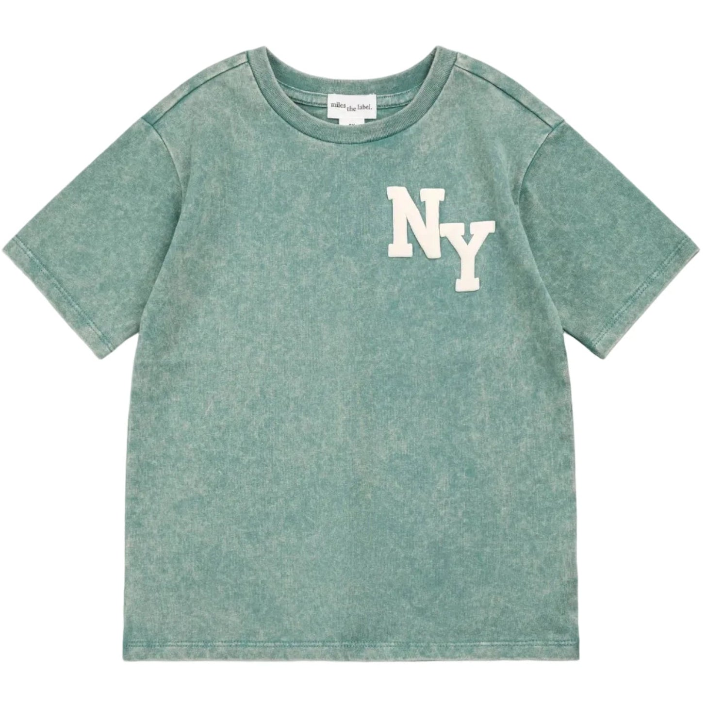 Green Acid Wash NYC Short Set