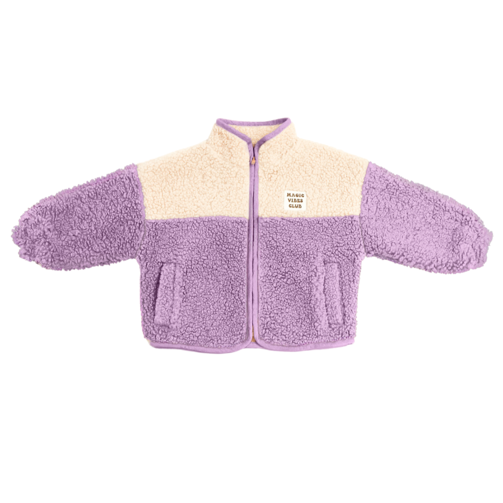 Happy Lilac Smiley Little Teddy Jacket