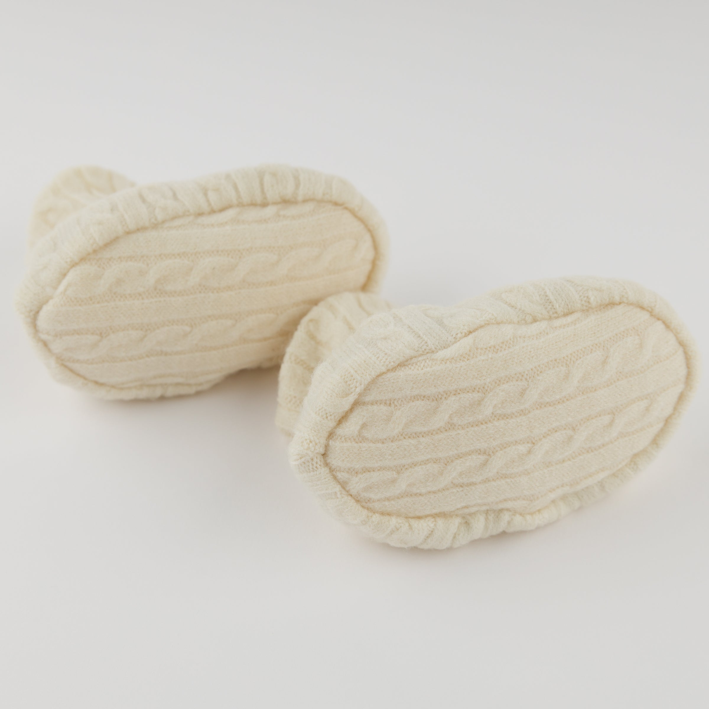 Natural Cable Knit Booties