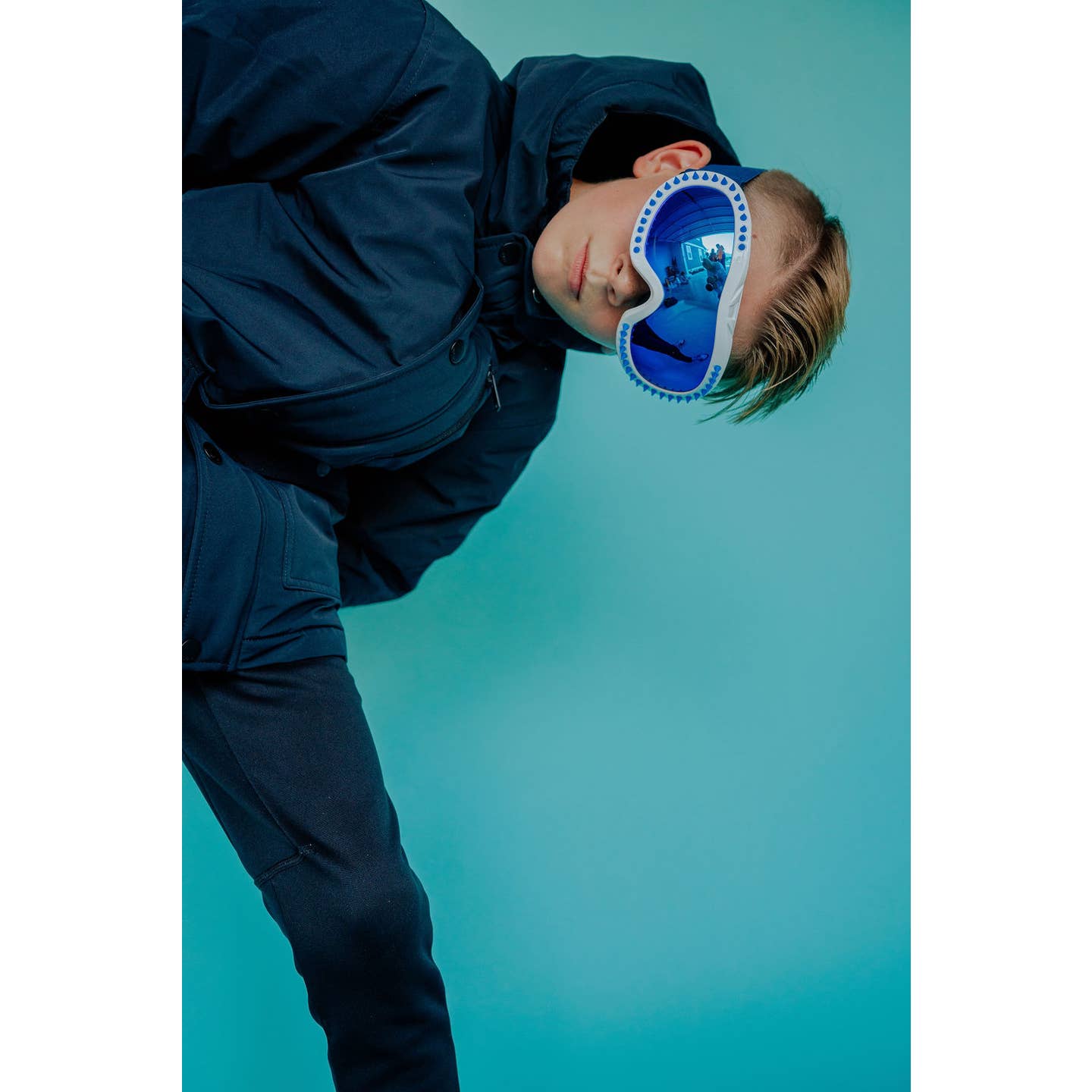 White Spike Ski Goggle
