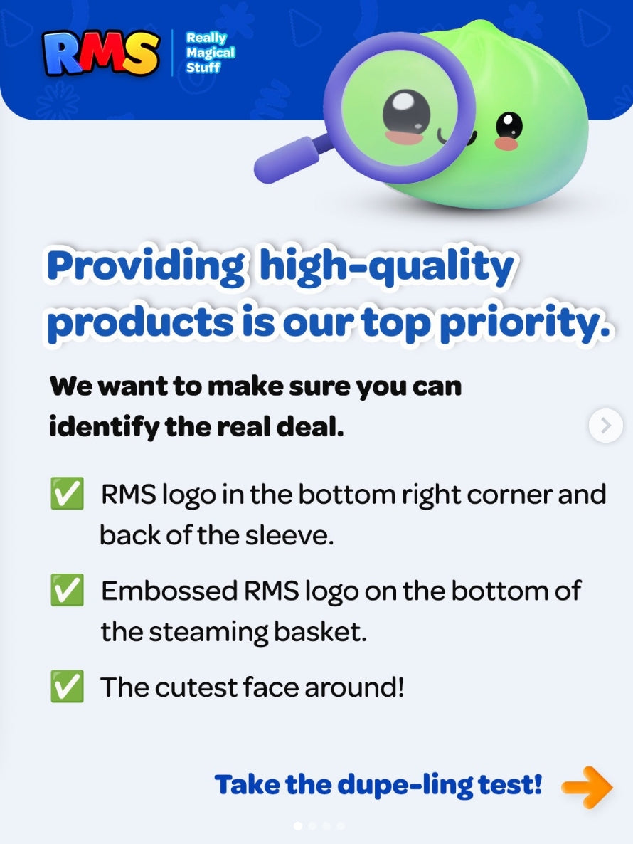 RMS® Crazy Fun™ Mystery Bao Bun Rare Rainbow Chase