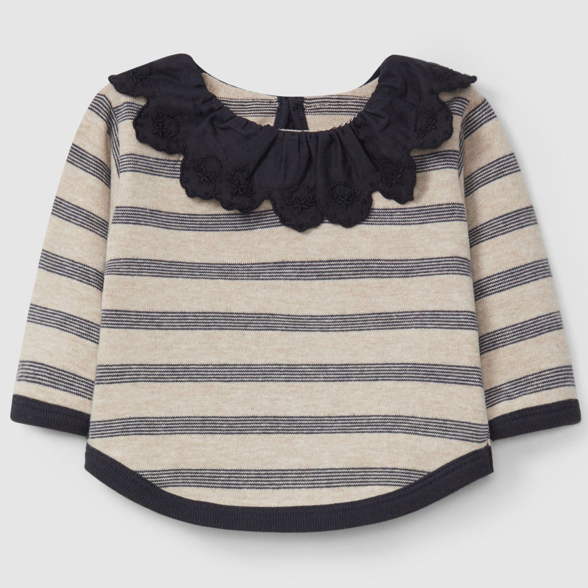 Lace Trim Collar Sweater