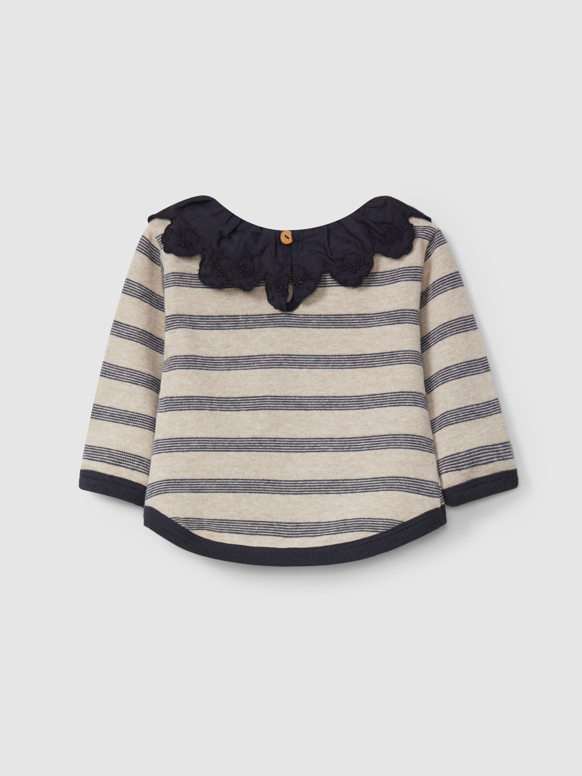 Lace Trim Collar Sweater