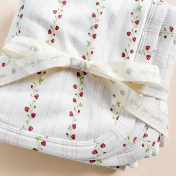 Strawberry Rose Hooded Towel Baby Gift