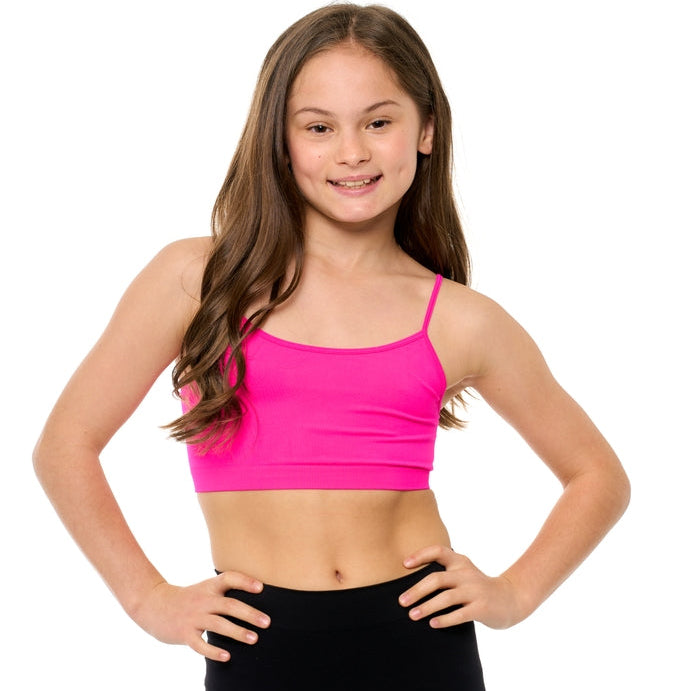 Neon Fuchsia Seamless Bandeau Bra